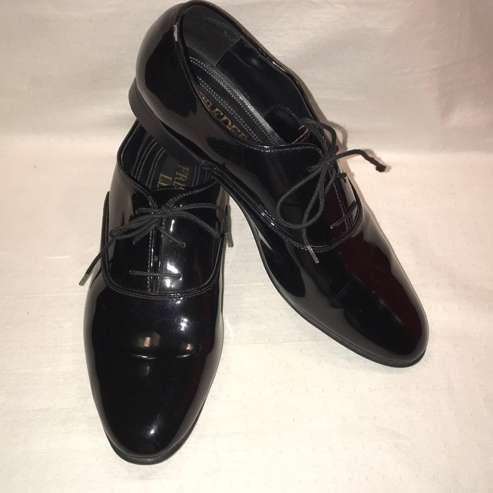 Frederico Leone Mens Black Dress Shoes -Size 11 1/2
